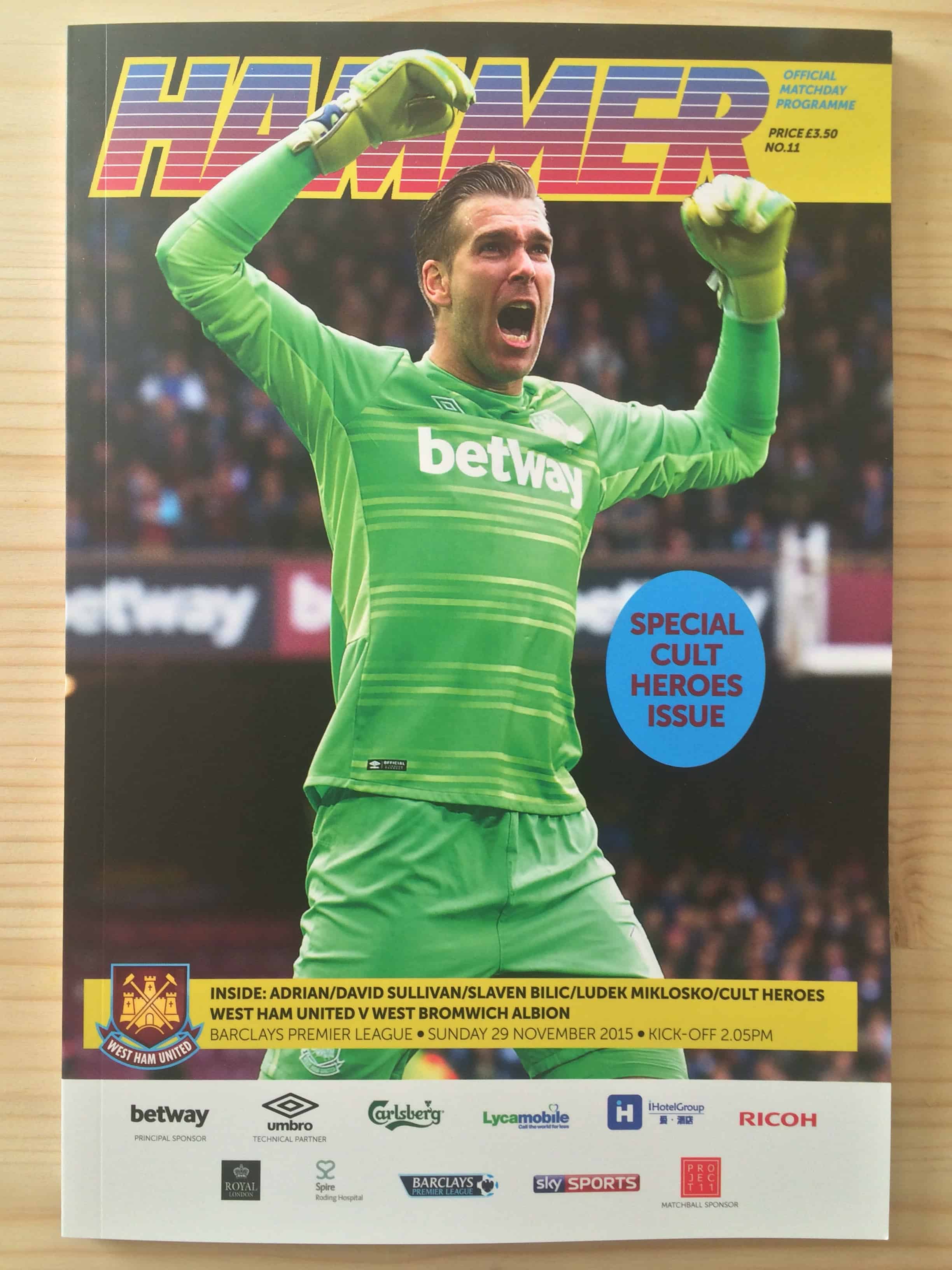 West Ham United FC v West Bromwich Albion FC 